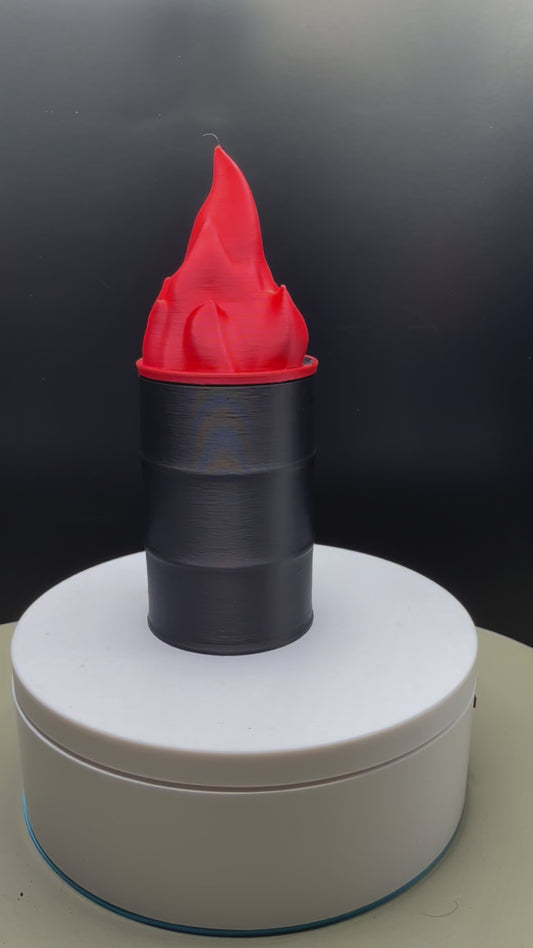 FLAME BARROL CONTAINER